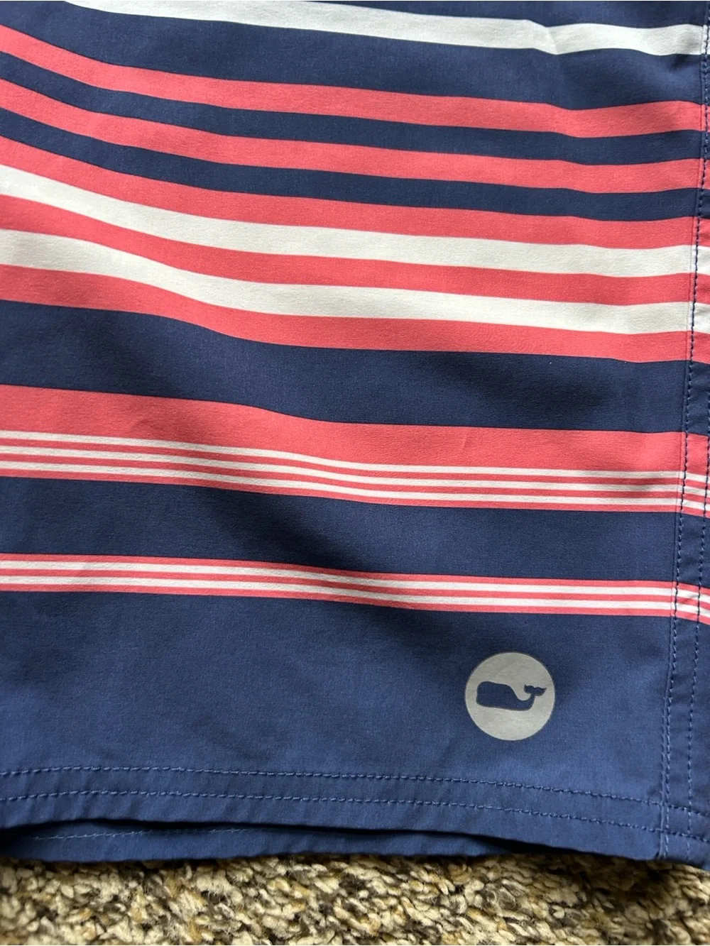 Vineyard Vines Americana Striped Swim Board Shorts Size 30